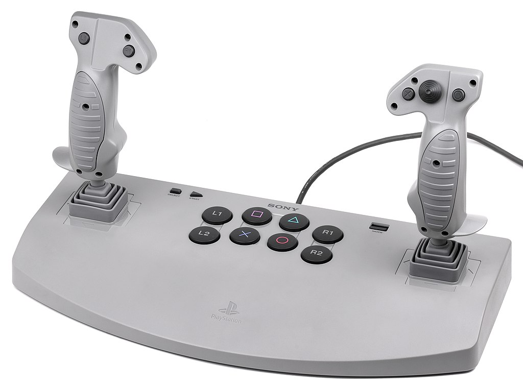 Kontroler z dwoma joystickami do konsoli PlayStation