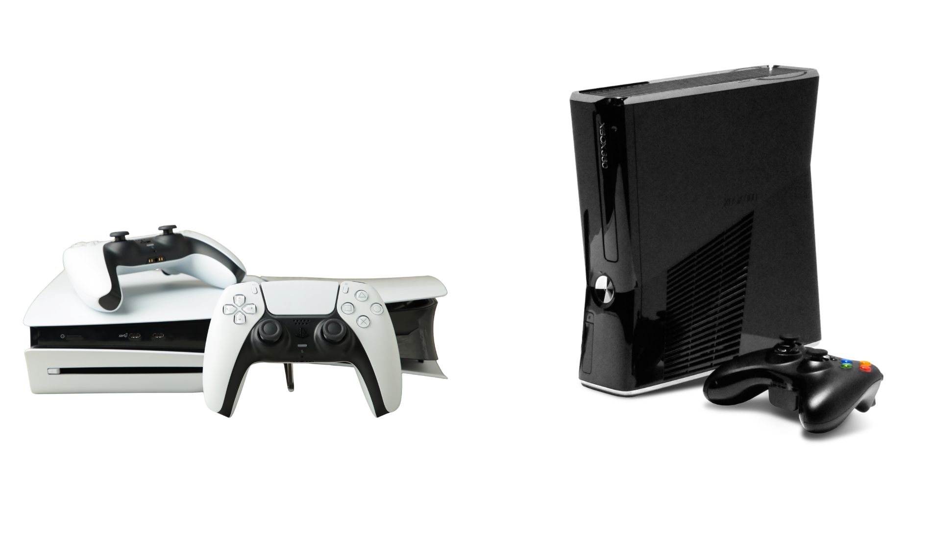 Przykładowe konsole do gier - play station i xbox